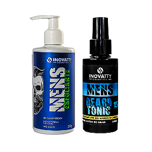 Kit  Básico Para Crescimento de Barba: BeardTonic 120ml e Esfoliante 250g