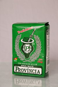 Erva-Mate Província Tradicional Com Adição de Açúcar, Pacote de papel, 1Kg.