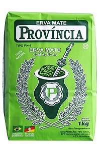 Erva-Mate Província Nativa com adição de açúcar, pacote de papel, 1Kg.