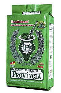 Erva-Mate Tradicional Província com Adição de Açúcar Pacote a Vácuo, 1Kg.