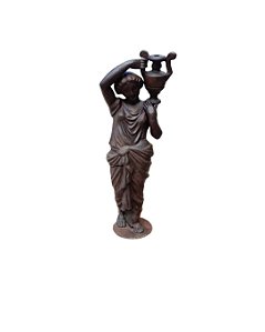 CHAFARIZ DEUSA S/ BASE 1M FERRO FUNDIDO PRONTO ARTES