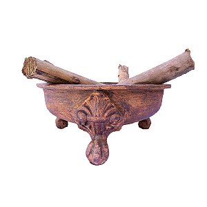 LENHEIRO SERRA JARDIM 40CM LAREIRA VASO FERRO FUNDIDO PRONTO ARTES