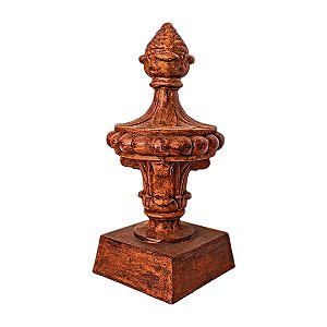 PINHA ABACAXI ESTRELA COM BASE FERRO FUNDIDO PRONTO ARTES