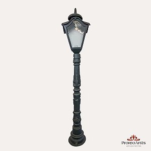 POSTINHO ILUMINAÇÃO 140CM POSTE ALUMÍNIO  FUNDIDO PRONTO ARTES