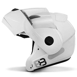 Capacete Moto Ebf New E8 Solid Robocop Branco 60