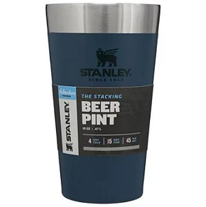 Copo Térmico Stanley De Cerveja 473Ml Sem Tampa Azul