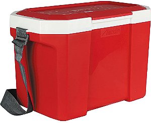 Caixa Térmica Vermelha Com Alça 24 litros Capacidade 35 Latas- Aladdin