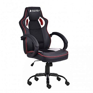 Cadeira Gamer Iron Branco/Vermelho/Preto Bch-24Wrbk Bluecase
