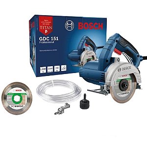 Serra Mármore Bosch GDC 151 TITAN 1500W 127V Com Kit Refrigeração