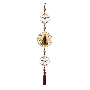 ADORNO DE PORTA NOSSA SENHORA APARECIDA/FRASES - Toque o Céu