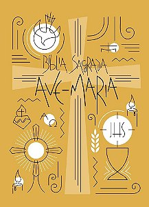 Biblia Sagrada Ave-Maria - Capa Simbolos