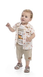Conjunto Camisa, Camiseta e Bermuda - ALEKIDS