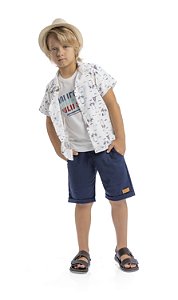 Conjunto Camisa, Camiseta E Bermuda - ALEKIDS