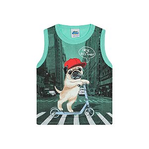 REGATA COM PUFF NA ESTAMPA - BICHO BAGUNÇA