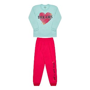PIJAMA  FEMININO ESTAMPA BRILHA NO ESCURO - BICHO BAGUNÇA