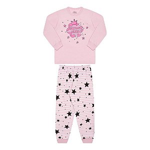 PIJAMA  FEMININO ESTAMPA BRILHA NO ESCURO - BICHO BAGUNÇA