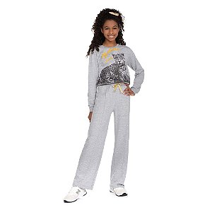 CONJUNTO EM MOLETOM G FLAME COM CORDAO - BICHO BAGUNÇA