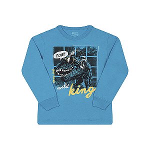 CAMISA EM MEIA MALHA COM DETALHE BRILHA NO ESCURO - BICHO BAGUNÇA