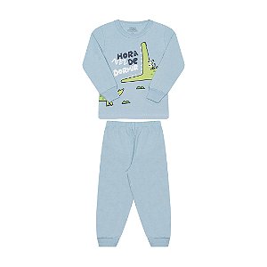 PIJAMA MASCULINO ESTAMPA BRILHA NO ESCURO - BICHO BAGUNÇA
