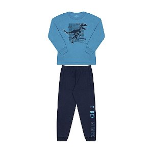 PIJAMA MASCULINO ESTAMPA BRILHA NO ESCURO - BICHO BAGUNÇA