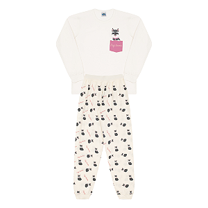 PIJAMA FEMININO ESTAMPA BRILHA NO ESCURO - BICHO BAGUNÇA