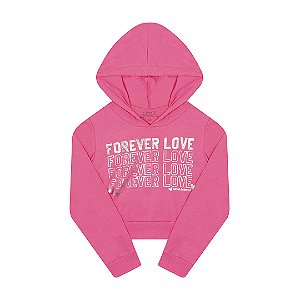 Blusa manga comprida, capuz e estampa foil - BICHO BAGUNÇA