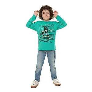 CAMISA MASCULINA COM GEL NA ESTAMPA - BICHO BAGUNÇA