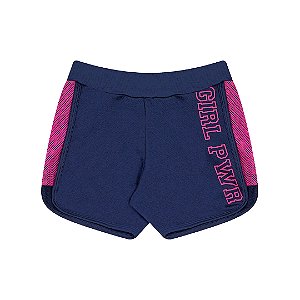 SHORTS DE MOLETINHO C/ DETALHE TELINHA - BICHO BAGUNÇA