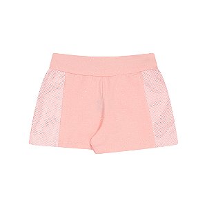 SHORTS DE COTTON GLITTER C/ TELINHA - BICHO BAGUNÇA