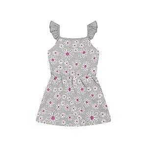 VESTIDO EM MEIA MALHA ESTAMPADO - BICHO BAGUNÇA