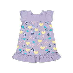 VESTIDO EM COTTON C/ BABADO - BICHO BAGUNÇA