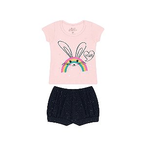 CONJUNTO EM COTTON - BICHO BAGUNÇA