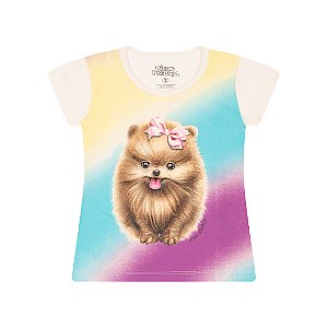 BLUSA EM COTTON C/ GLITTER - BICHO BAGUNÇA
