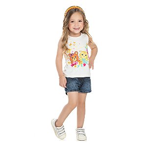 REGATA EM COTTON - BICHO BAGUNÇA