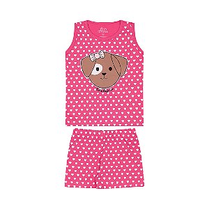PIJAMA FEMININO EM MEIA MALHA QUE BRILHA NO ESCURO - BICHO BAGUNÇA