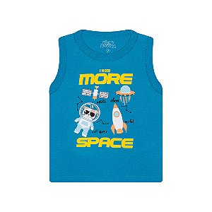 REGATA MEIA MALHA C/ APLIQUE PLASTICO - BICHO BAGUNÇA