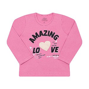 BLUSA DE COTTON COM APLIQUE DE PELO - BICHO BAGUNÇA