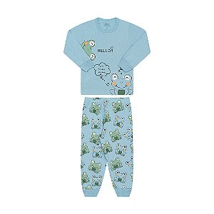 PIJAMA MASCULINO ESTAMPA BRILHA NO ESCURO - BICHO BAGUNÇA