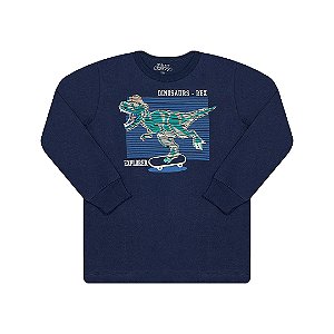 CAMISA DE MEIA MALHA COM PUFF NA ESTAMPA - BICHO BAGUNÇA