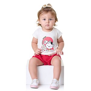 CONJUNTO EM COTTON E MALHA POA - BICHO BAGUNÇA