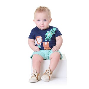 CONJUNTO MASCULINO - BICHO BAGUNÇA