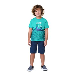 CAMISETA EM MEIA MALHA - BICHO BAGUNÇA