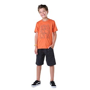 CONJUNTO EM MEIA MALHA E MOLETINHO JET - BICHO BAGUNÇA