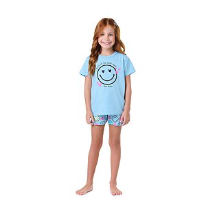 PIJAMA FEMININO EM MEIA MALHA BRILHA NO ESCURO - BICHO BAGUNÇA