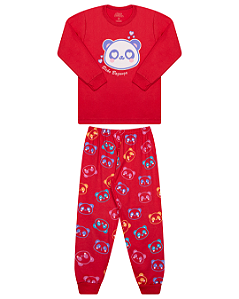 PIJAMA FEMININO EM MEIA MALHA BRILHA NO ESCURO - BICHO BAGUNÇA