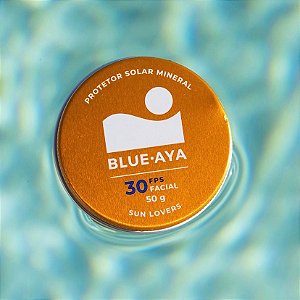 Protetor Solar Facial Mineral - Areia FPS 30 - Sun Lovers 50g Blue•Aya