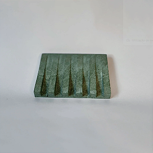 Saboneteira de cimento verde musgo Palma