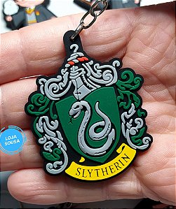 Chaveiro Emborrachado Harry Potter Sonserina
