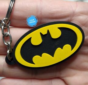 Chaveiro Emborrachado Símbolo batman