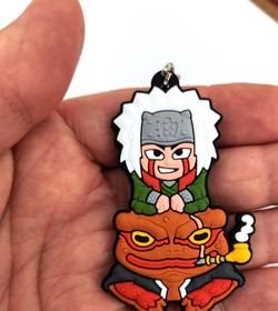 Chaveiro Emborrachado Naruto Jiraiya Gamabunta